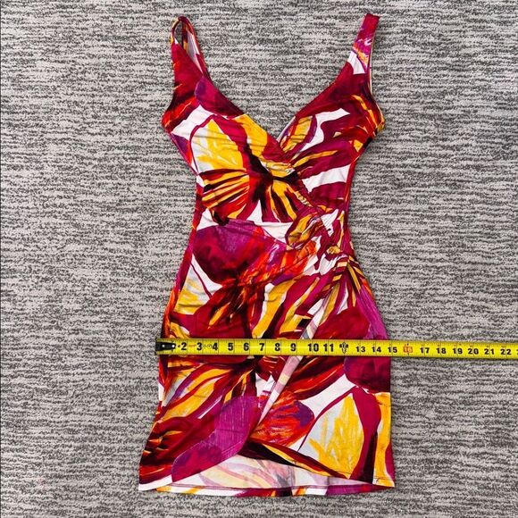 New LOUISA BALLOU -Summer Solstice Printed Mini Dress XS Color Knights Tour - Picture 10 of 15